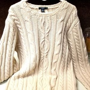 J Crew wool fisherman's sweater